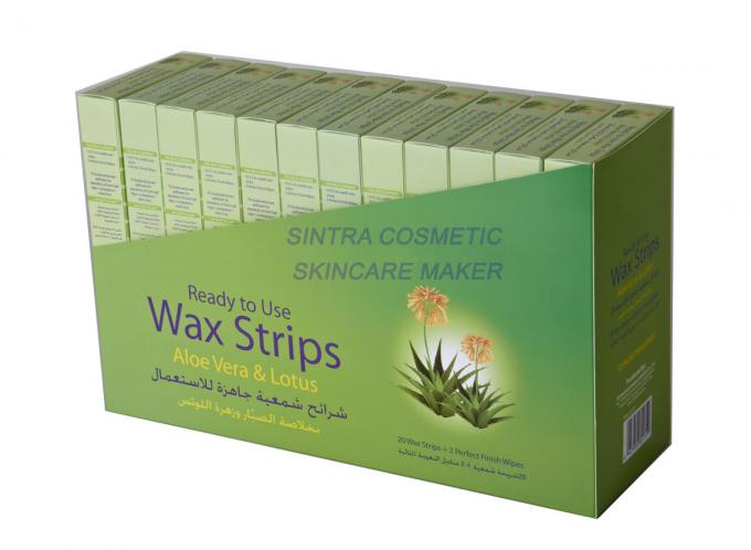 Het onmiddellijke van de het Haarverwijdering van Wasstroken Aloë Vera Lotus Extracts STF8127 thuis