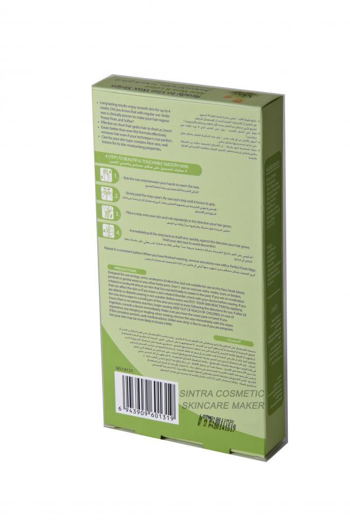 Het onmiddellijke van de het Haarverwijdering van Wasstroken Aloë Vera Lotus Extracts STF8127 thuis