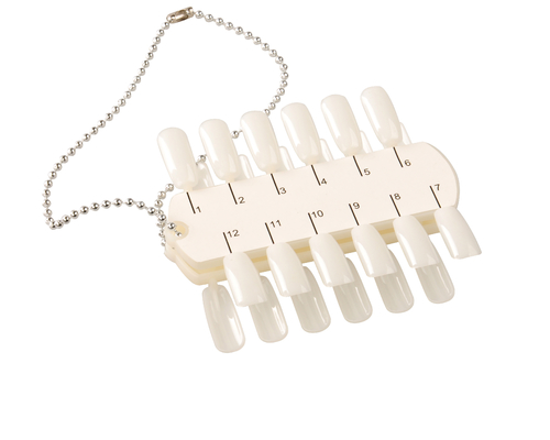 De dubbele Zij24tips-Grafiek van de Nagellakkleur met Ketting/Nagellakvertoning
