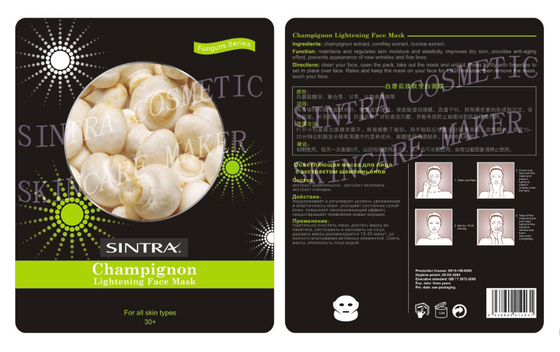 Masker van het champignon het Anti-oxyderende Bevochtigende Gezicht voor Verlichtingshuid jl-05