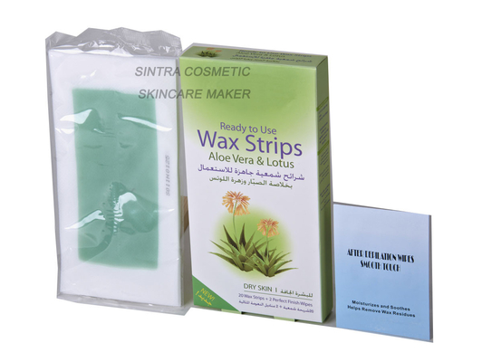 Het onmiddellijke van de het Haarverwijdering van Wasstroken Aloë Vera Lotus Extracts STF8127 thuis
