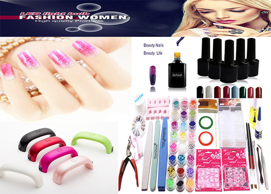 Van de mini LEIDENE de Uitrustingen Spijkerlamp het Gel van de 9 Watts6pcs Spijker en DIY-Manicure nagelen Kunsthulpmiddelen