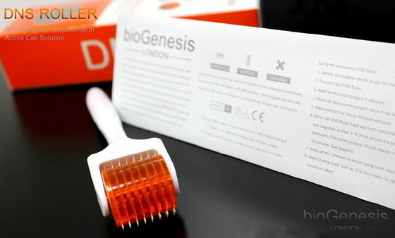 DNS van de de Rol skinn Therapie van biogenesisderma Micro- van het het Gezichtslichaam DNS Derma Rol 200 titaniumnaalden ziet de rol van het huidlichaam onder ogen