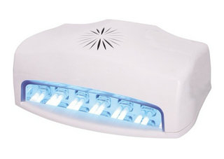 Roze nagel genezen 54W UV-Lamp met ABS Plastic, aan / uit schakelaar voor nagel schoonheid