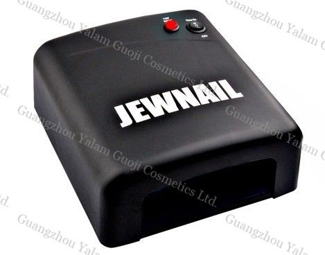Zwarte onschadelijk 36 Watt UV nagel warmte Lamp licht met 2.4 mm, 4 * 9W bollen