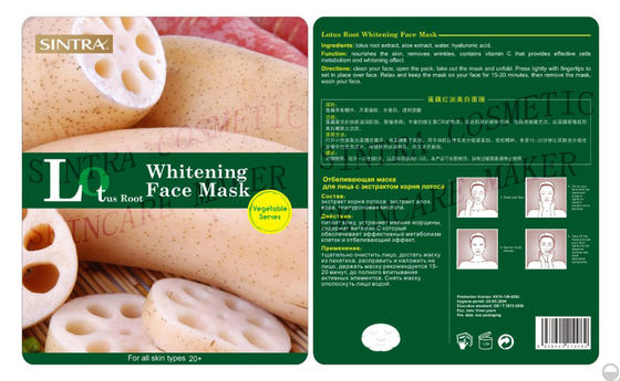 Lotus-Wortelhuid die Gezichtsmasker/Botanisch Gezichtsmasker Sc-03 witten die bevochtigen