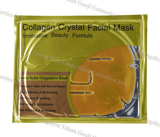24 k goud gezichtsmasker Anti rimpel met Deep Sea Fish collageen voor schoonheid gehydrateerd