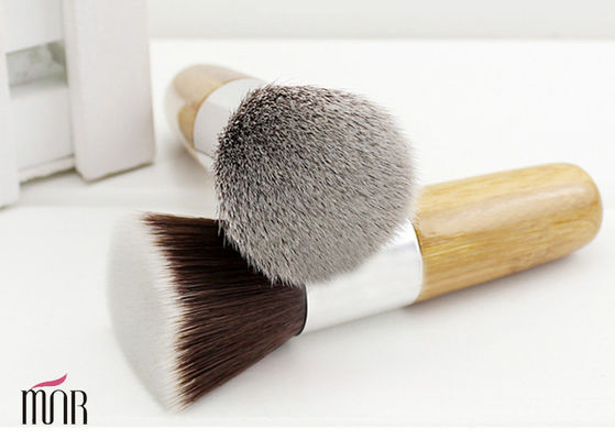 De kleine Borstel van de Buffermake-up voor Gezicht, Kabuki-Vlakke de Bufferborstel van het Bamboehandvat
