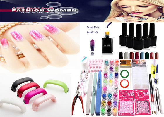 Van de mini LEIDENE de Uitrustingen Spijkerlamp het Gel van de 9 Watts6pcs Spijker en DIY-Manicure nagelen Kunsthulpmiddelen