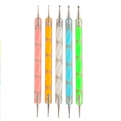 Stippelend 5 die X 2 Manier Marbleizing Pen stippelt die voor Manicurepedicure wordt geplaatst