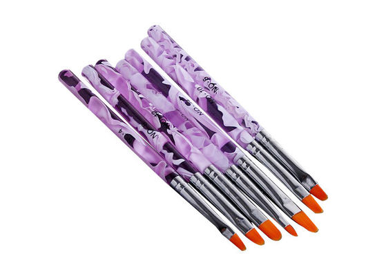 De purpere Acrylstriping van de Kunstborstels van de Kunstenaarsspijker Kunst van de Borstelspijker voor Beginners