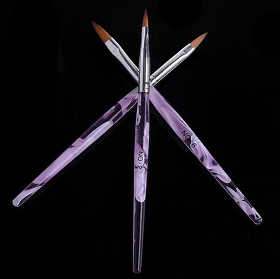 3pcs/pack de UV van het Overzeese van de de Kunstborstel van de Gel Acrylspijker Verf 2#4#6# Golfhandvat
