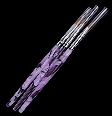 3pcs/pack de UV van het Overzeese van de de Kunstborstel van de Gel Acrylspijker Verf 2#4#6# Golfhandvat